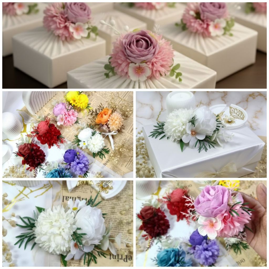 Rangkaian Bunga Hidden Box artificial Bunga Seserahan Hidden Box Bunga Hias Seserahan Bunga mahar bu