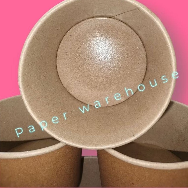 [ISI 25PCS] KRAFT 500ml Indoku Paper Bowl Kraft Coklat 500ml Laminasi / Mangkok Kertas / Paper Rice 