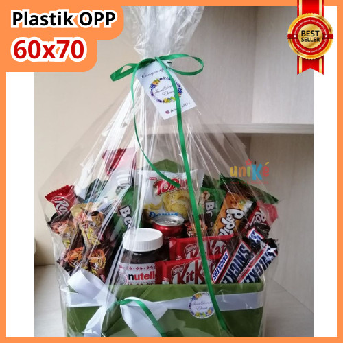 PLASTIK PARSEL Plastik Hampers 60x70 cm Kantong OPP Kaca Bening Bingkisan Parcel Hampers Souvenir Ul