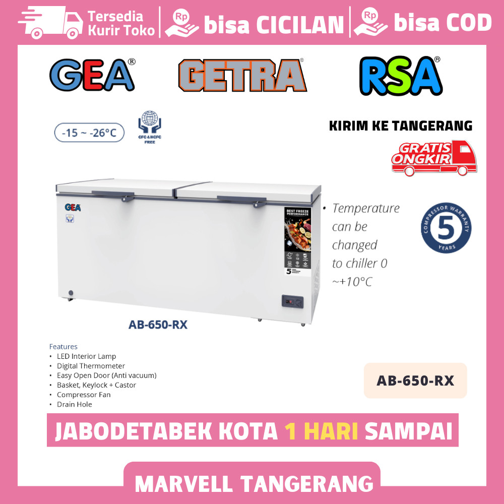 Chest Freezer Gea Ab-650-rx Chest Freezer 600 Liter