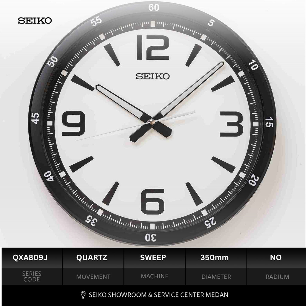 SEIKO Showroom Medan - Jam Dinding QXA809