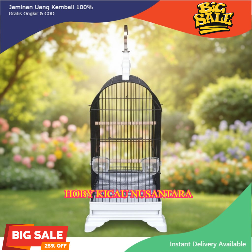 SANGKAR BESI KOTAK IMPOR UKURAN 22X27X60