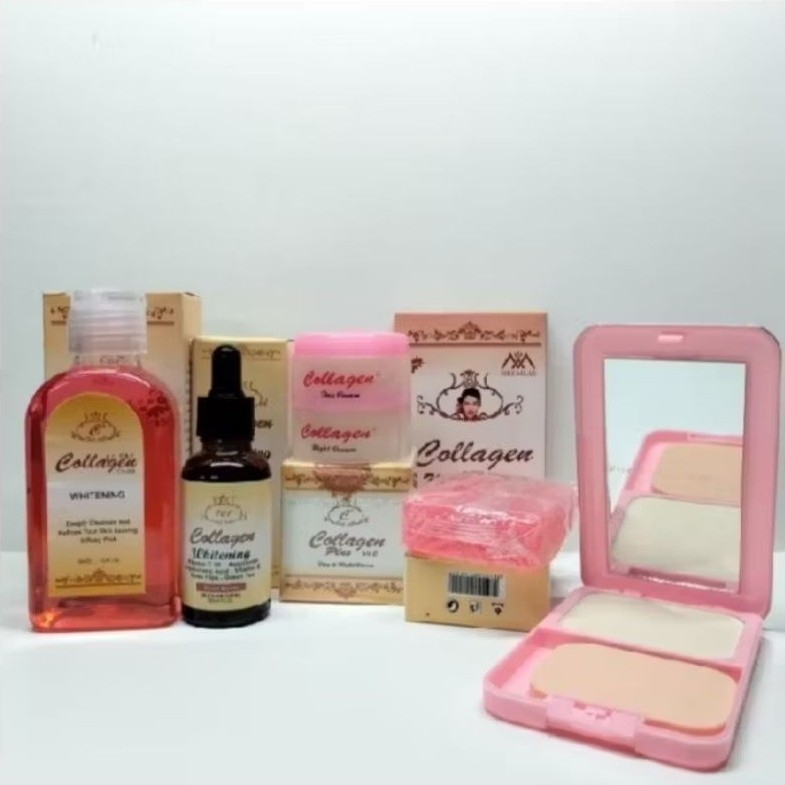 [  Promo ]  ||  paket collagen 6in1 bedak collagen