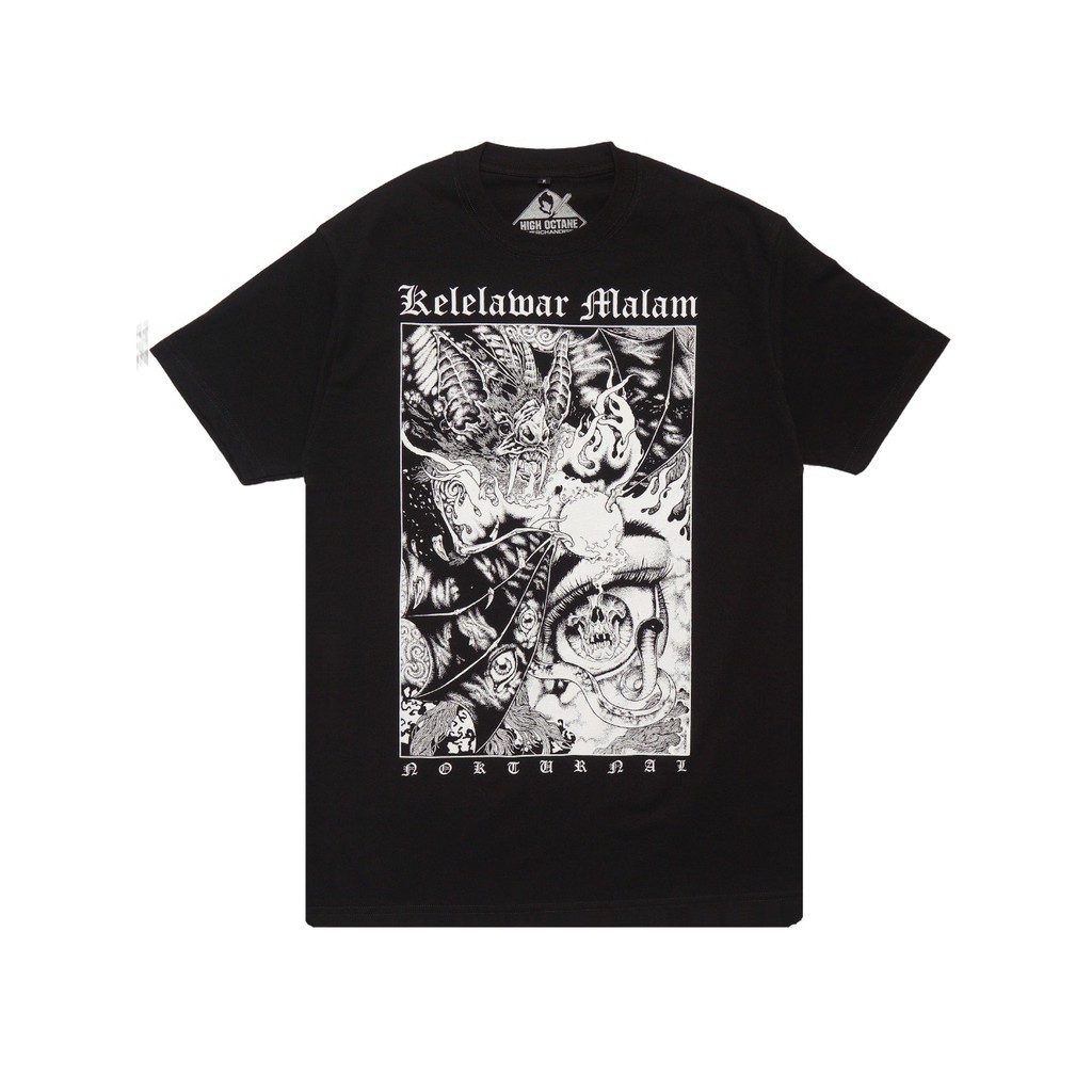 Kelelawar Malam - Nokturnal Tshirt - Black