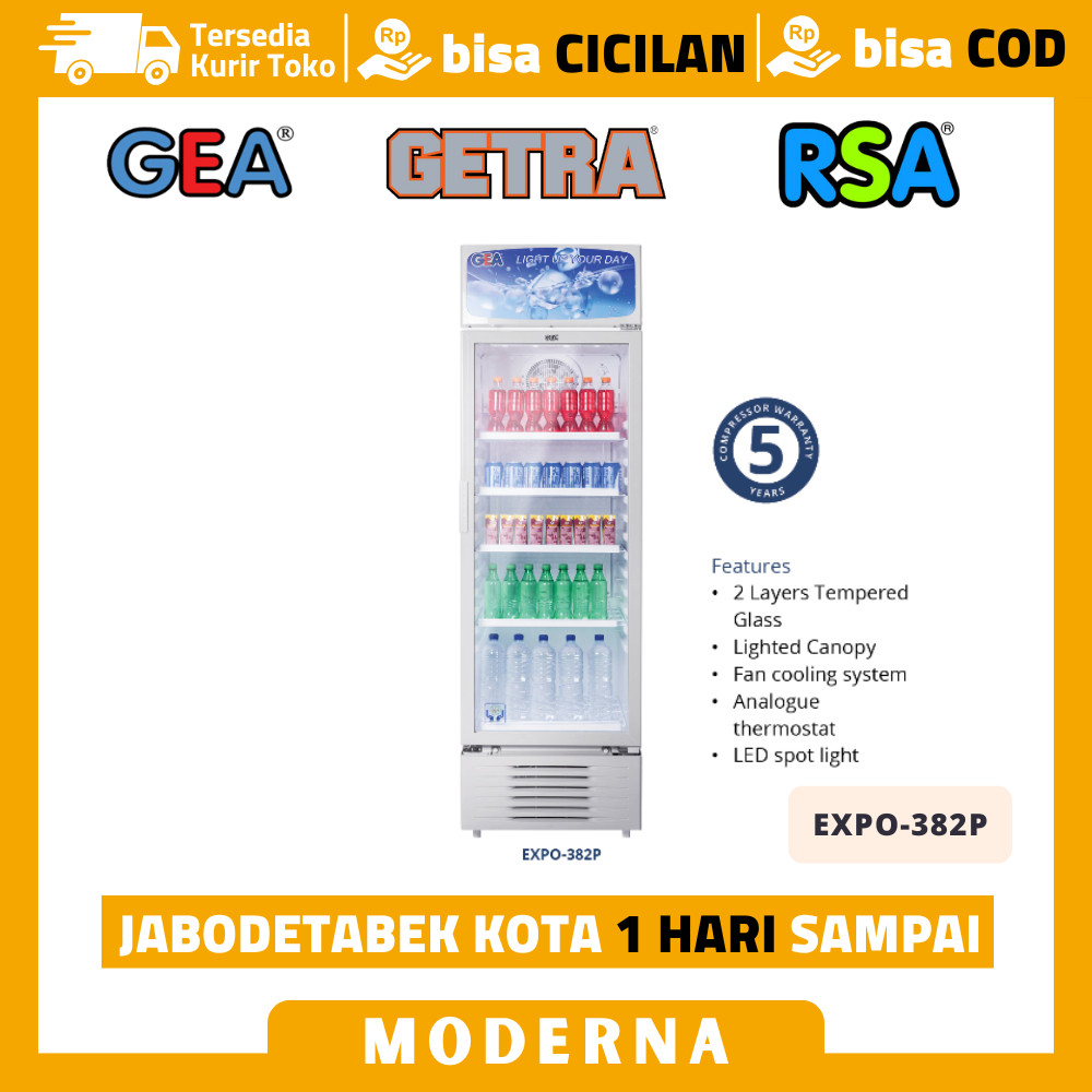 Showcase GEA EXPO-382P Kulkas Chiller Pendingin Minuman Original