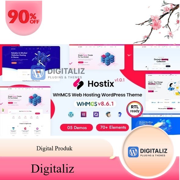 Hostix – Hosting WHMCS WordPress Theme