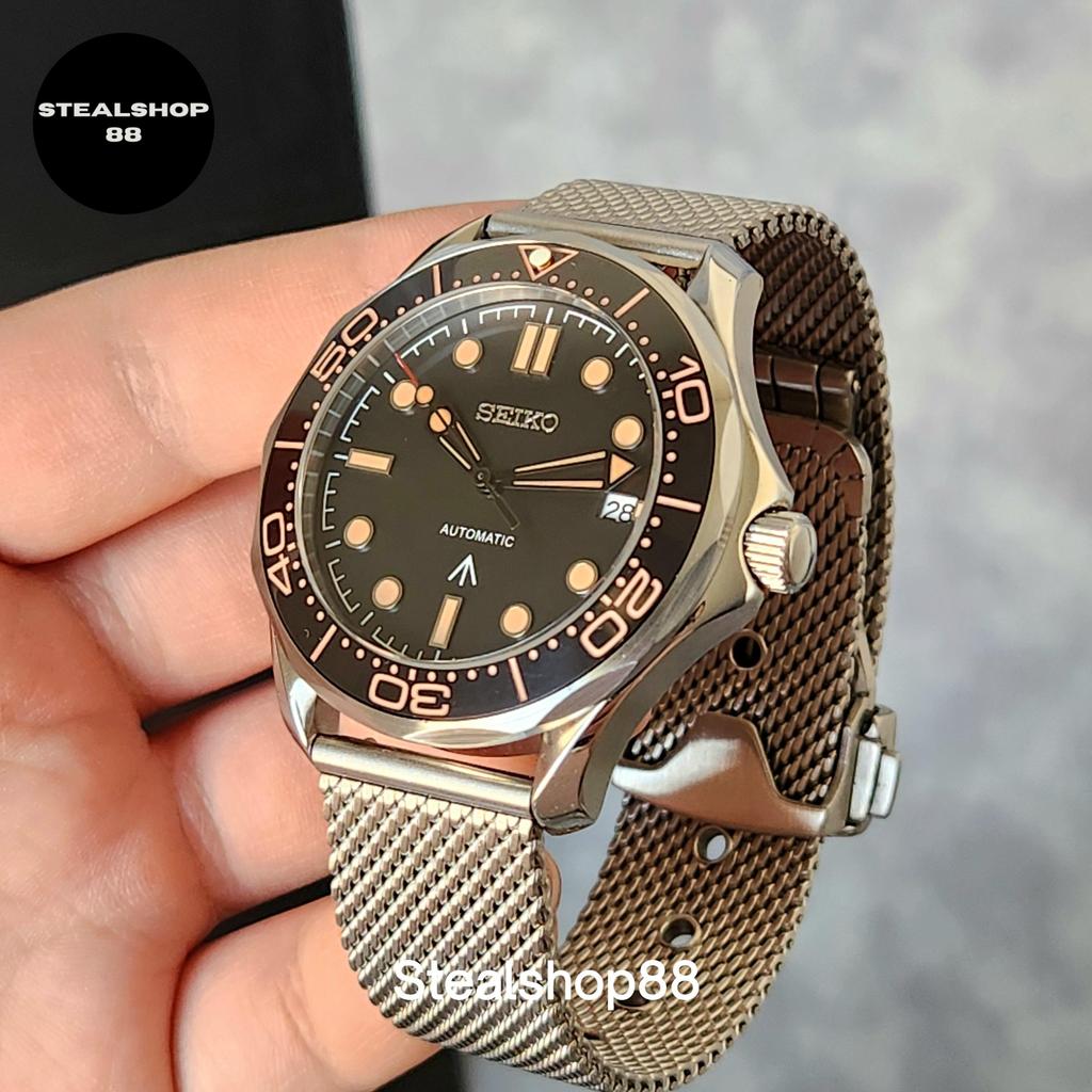 Seiko Mod Seamastr Titanium Style NH35 Automatic Mr Joe Custom