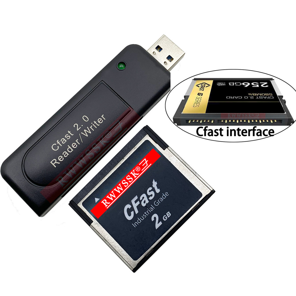 LED high speed Cfast 20 Card reader USB 30 Card Reader