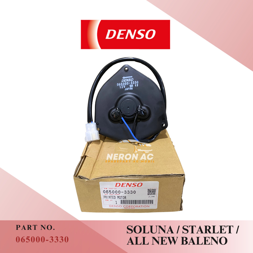 MOTOR FAN AC MOBIL TWINCAM SOLUNA STARLET ALL NEW BALENO DENSO ASLI 065000-3330