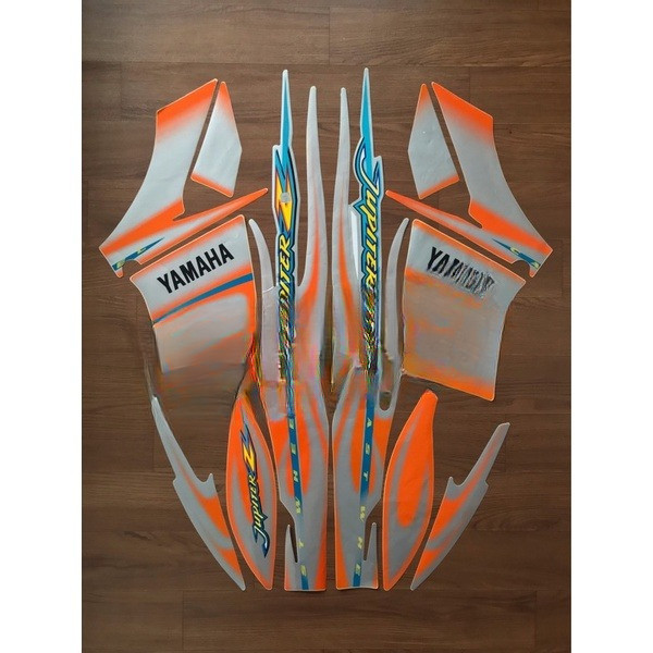 striping list lis body Yamaha jupiter z 05 2005 cast wheel silver orange sticker stiker jupiter z st