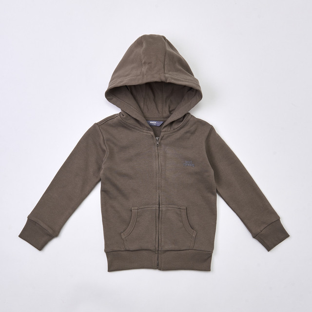 Max Fashions Atasan Anak Laki-laki Epp Zip Thru Hoodie - Move Fwrd - Brown Dark