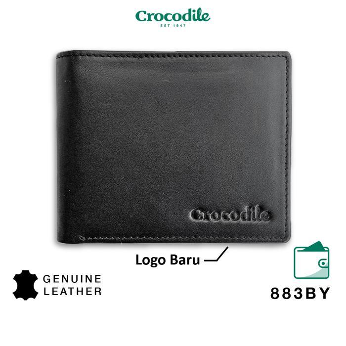 dream BAG store Crocodile 883BY Dompet Pria Men Wallet Leather Kulit Original - Hitam - Black