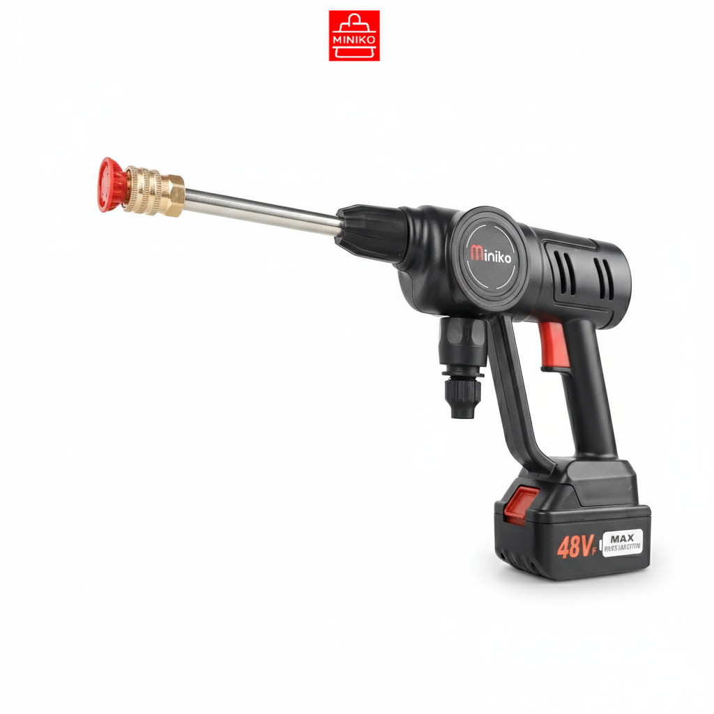 MINIKO Jet Steam Baterai 48V 90 BAR Cordless / Alat Cuci Mobil Motor Super Kuat 22500mAh