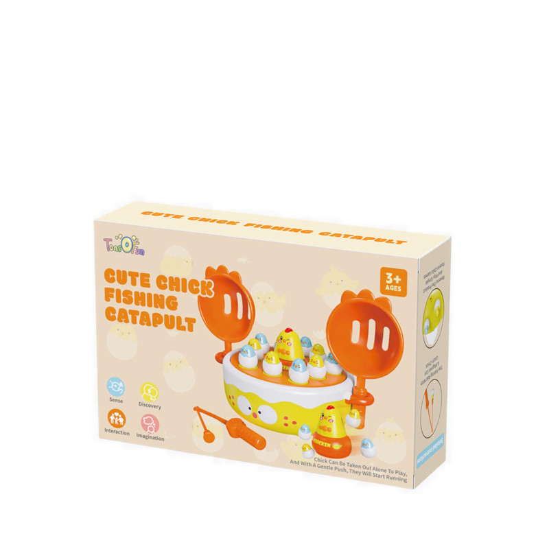 Finger Pressure Cute Chick Fishing Catapult Fps59043 Mainan Anak Koleksi Karakter Hadiah Original