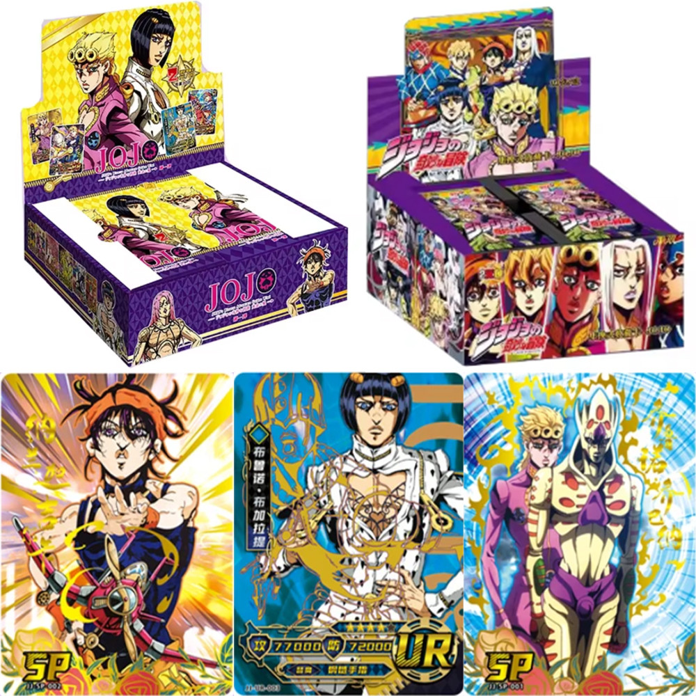 JOJO's Bizarre Adventure Card Golden Wind Collectible Card Rare Gold Stamping SSP Card ildren's Gift