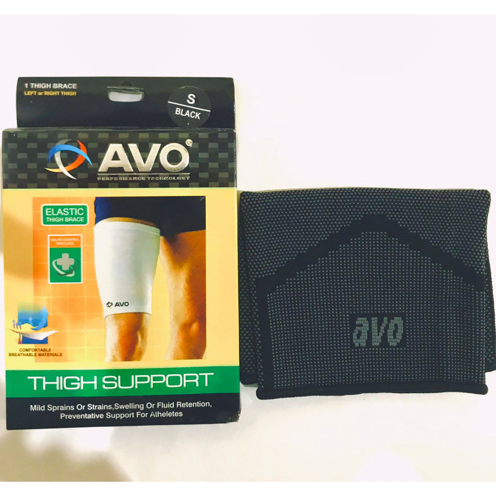 Deker Paha AVO Pelindung Cidera Thigh Support Olahraga Sepak Bola Futsal Voli Lari Elastis Premium