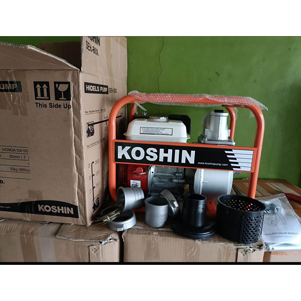 WP Water Pump Mesin Pompa Air Honda KOSHIN GX 200 3IN , Mesin Pengairan Persawahan Dan Lain Lain MES