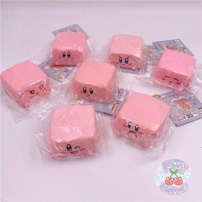 [READY STOCK] Kirby Tofu Cube Squishy / BNIP Impor