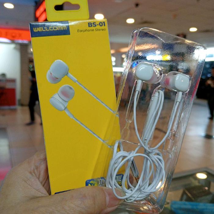 Wellcomm Handsfree Earphone Stereo Jack 3.5mm BS01