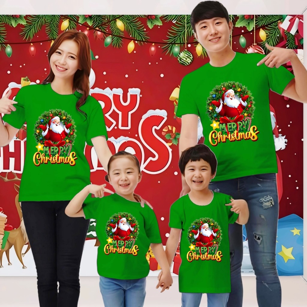 qishtinaumall- KAOS NATAL 2025 DEWASA DAN ANAK ANAK 02/ KAOS NATAL COUPLE KELUARGA 2025 / KAOS NATAL