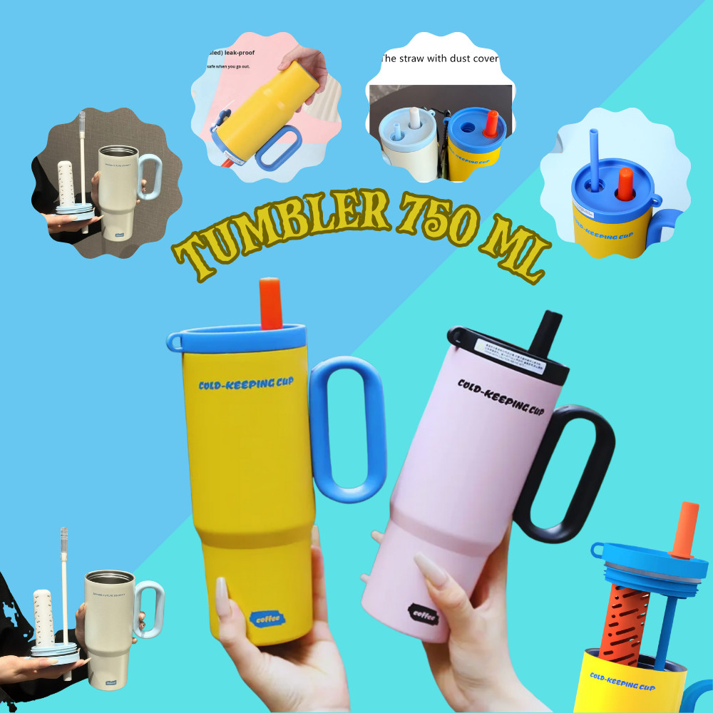 Termos Tumbler Botol Minum Stainless SUS 316 Awet Tahan Air Panas Dingin Es Batu Saringan Infused Wa