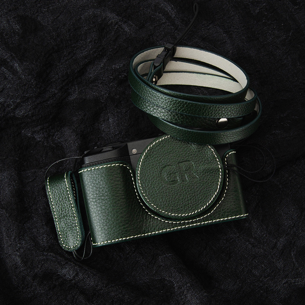 GRIV Vintage Genuine Leather Half-Wrap Case GR4 Half Case Box Cover Protector for Ricoh GRIV Case GR