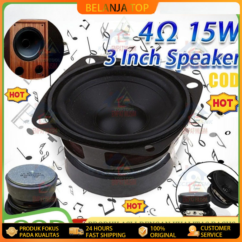 Speaker Mini Subwoofer LG-Mini speaker tweeter Mini subwoofer speaker 3 inch 4ohm 15w Speaker 3 inch