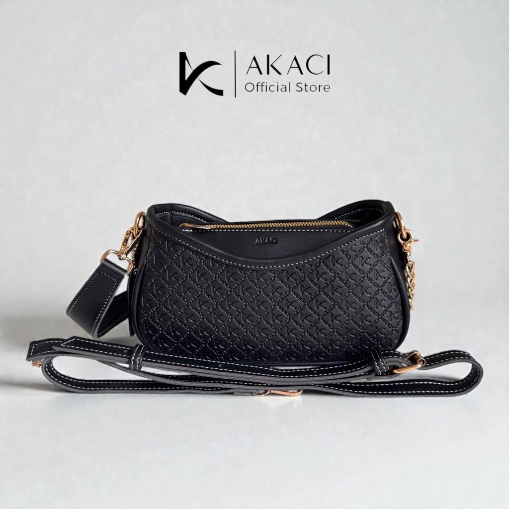 AKACI-Tas selempang ERGA 10-8605 Bahan kulit sintetis 1 ruang tas kerja kantor tas kondangan ootd si