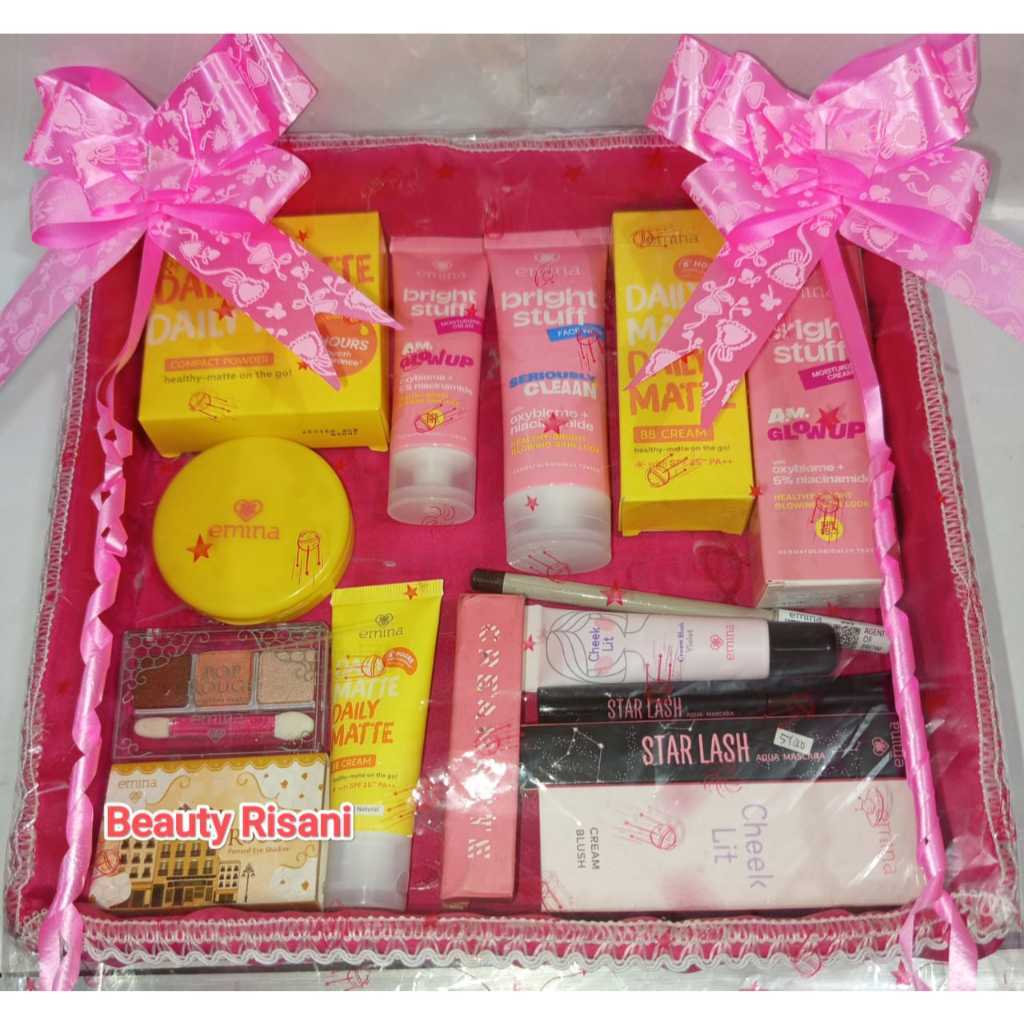 Cod - Emina PakET Seserahan/Paket Hantaran Nikah/PAKet Kosmetik+Box A