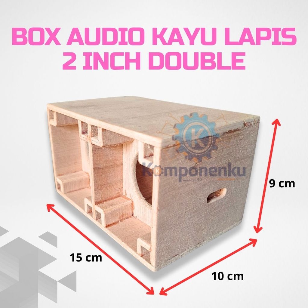 Box Speaker 2 Inch Planar Double untuk Speaker Portable & Aktif Mini