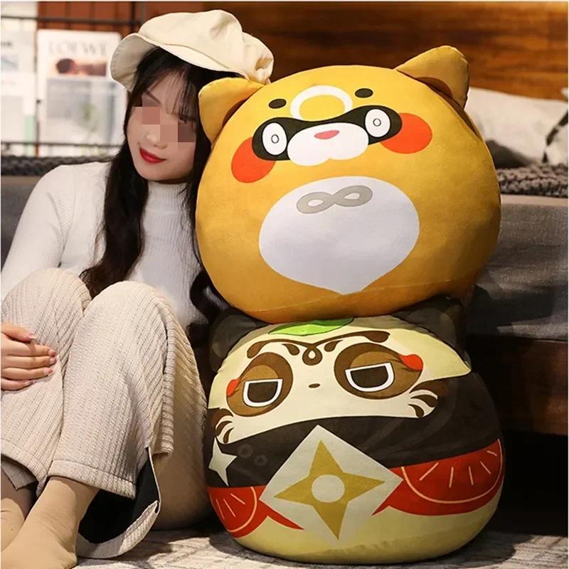 New Genshin Impact Sayu Guoba Plush Toys Kawaii Tanuki Ninja Soft Dolls Toy Children Throw Pillow Ro