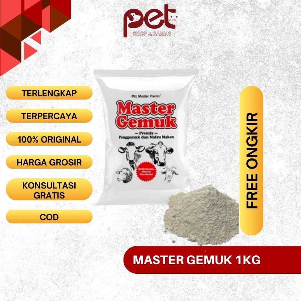 Master Gemuk Premix 1 kg - Premix Ternak - Premix Kambing - Premix Sapi - Premix Domba - Suplemen Sa