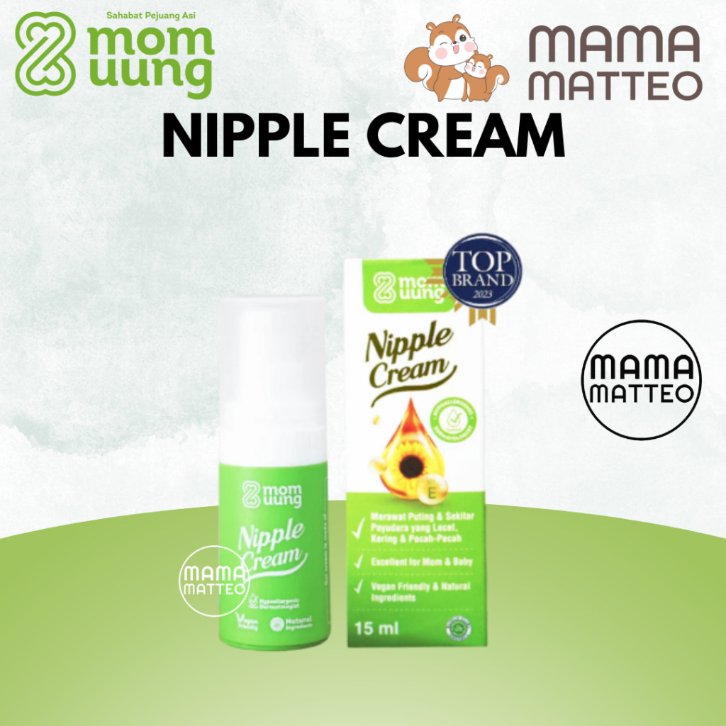 [ Promo ] || MOM UUNG Nipple Cream 15ml / Krim Puting Salep Lecet Ibu Menyusui / MOM UUNG BANDUNG