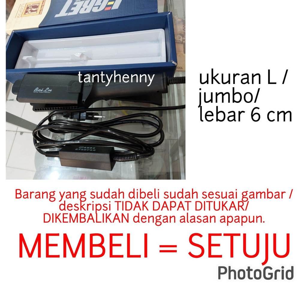 catok egret bailu ionic flatter smoothing rambut