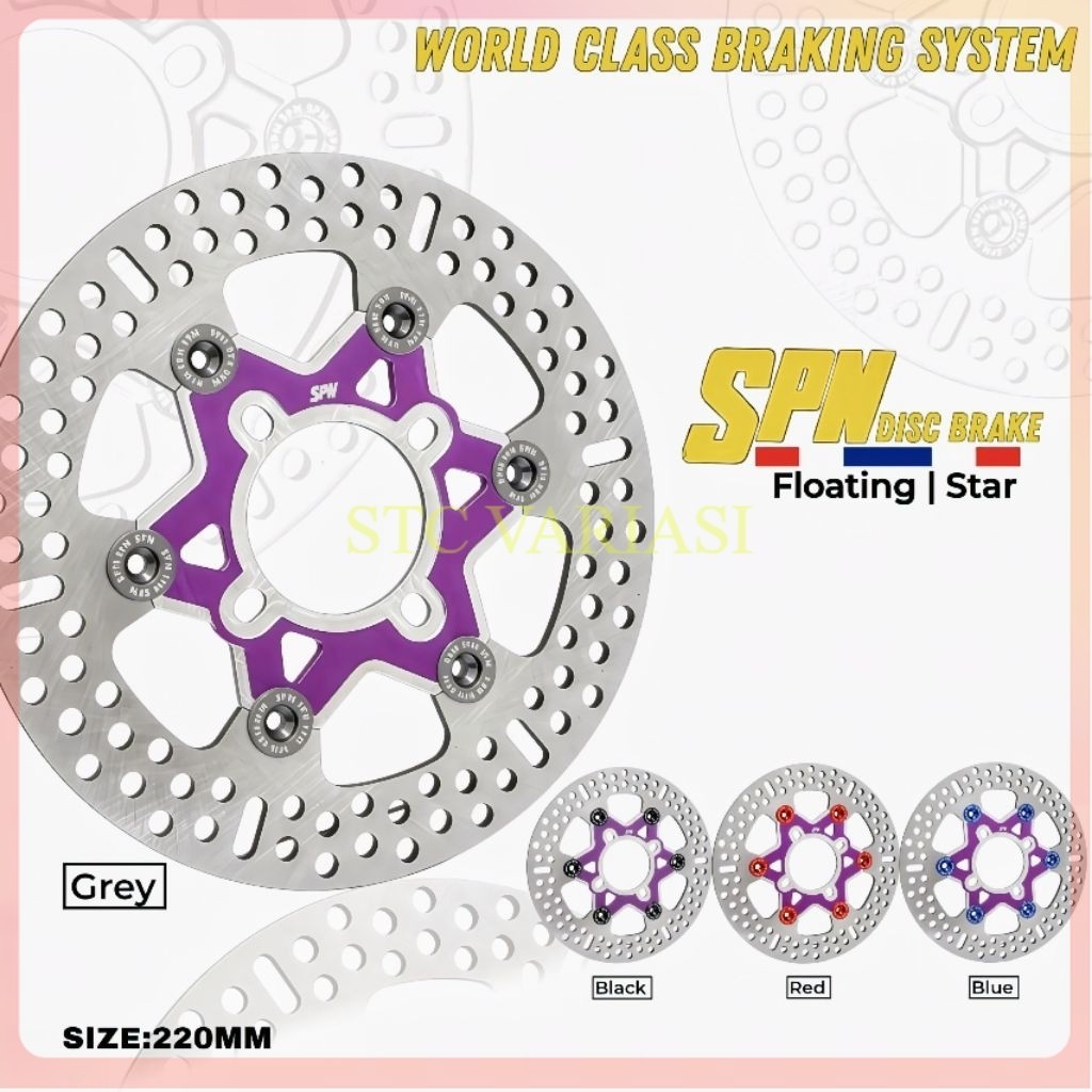 Disk cakram piringan cakram 220mm import thailand beat mio vario scoopy mio m3 all YMH 4lobang STC V
