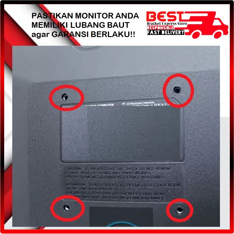 SL GARANSI COCOK Bracket Monitor PC  14" s/d 28 inch 14 17 19 22 24 27 28 inch swifle/lengan  Fleksi