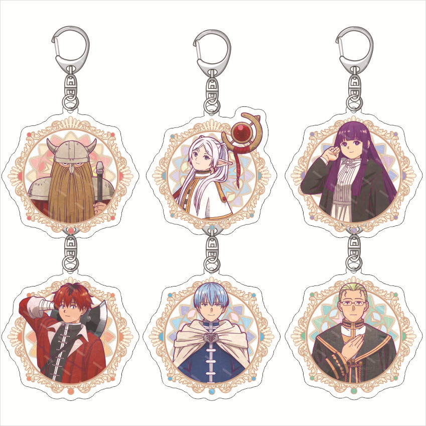 Anime Frieren At The Funeral Acrylic Keyain Frieren Himmel Cartoon Figure Key ain ibi Q Version Bag 