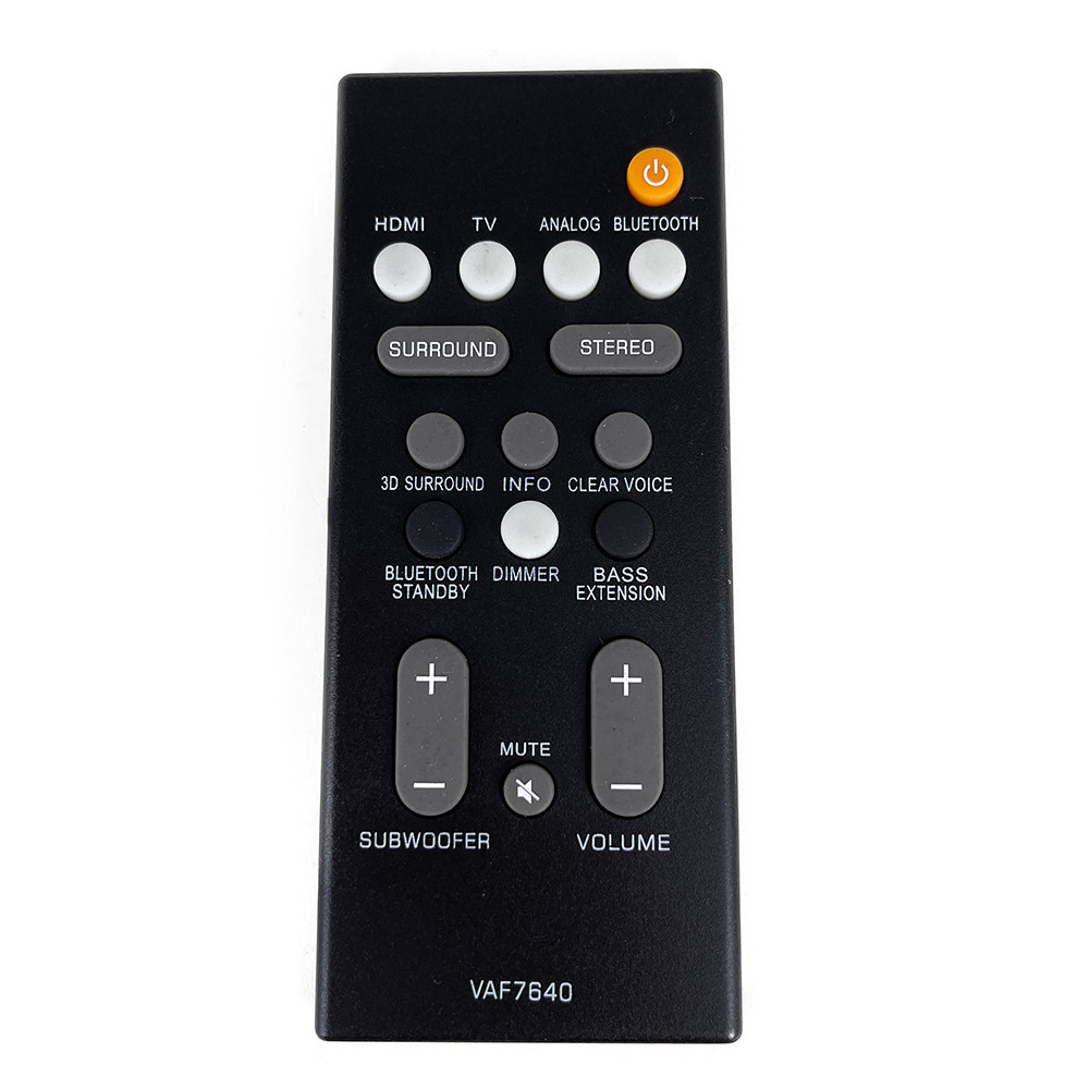 New VAF7640 For Yamaha Sound Bar Remote Control ATS-1080 YAS-108 ATS1080 YAS108