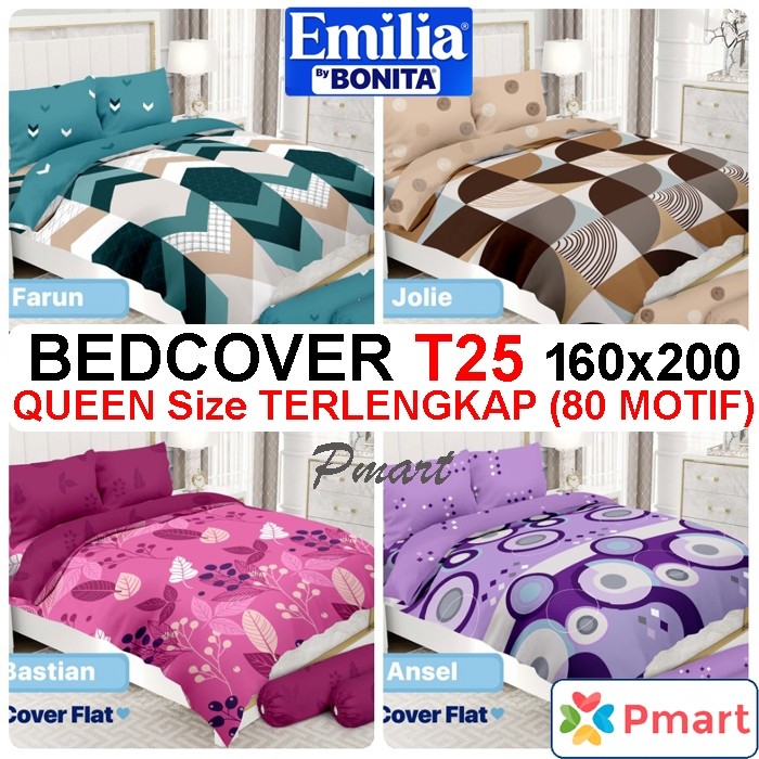 PROMO  BEDCOVER BONITA 160x200 EMILIA TINGGI 25 / BEDCOVER BONITA QUEEN EMILIA / BEDCOVER EMILIA 160
