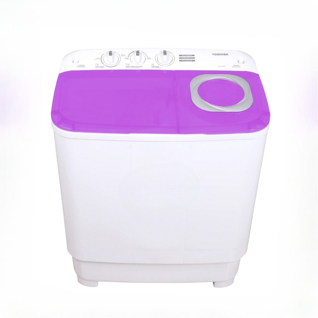 MESIN CUCI TOSHIBA VHH75MNWV MESIN CUCI TOSHIBA 2 TABUNG 7,5KG VIOLET