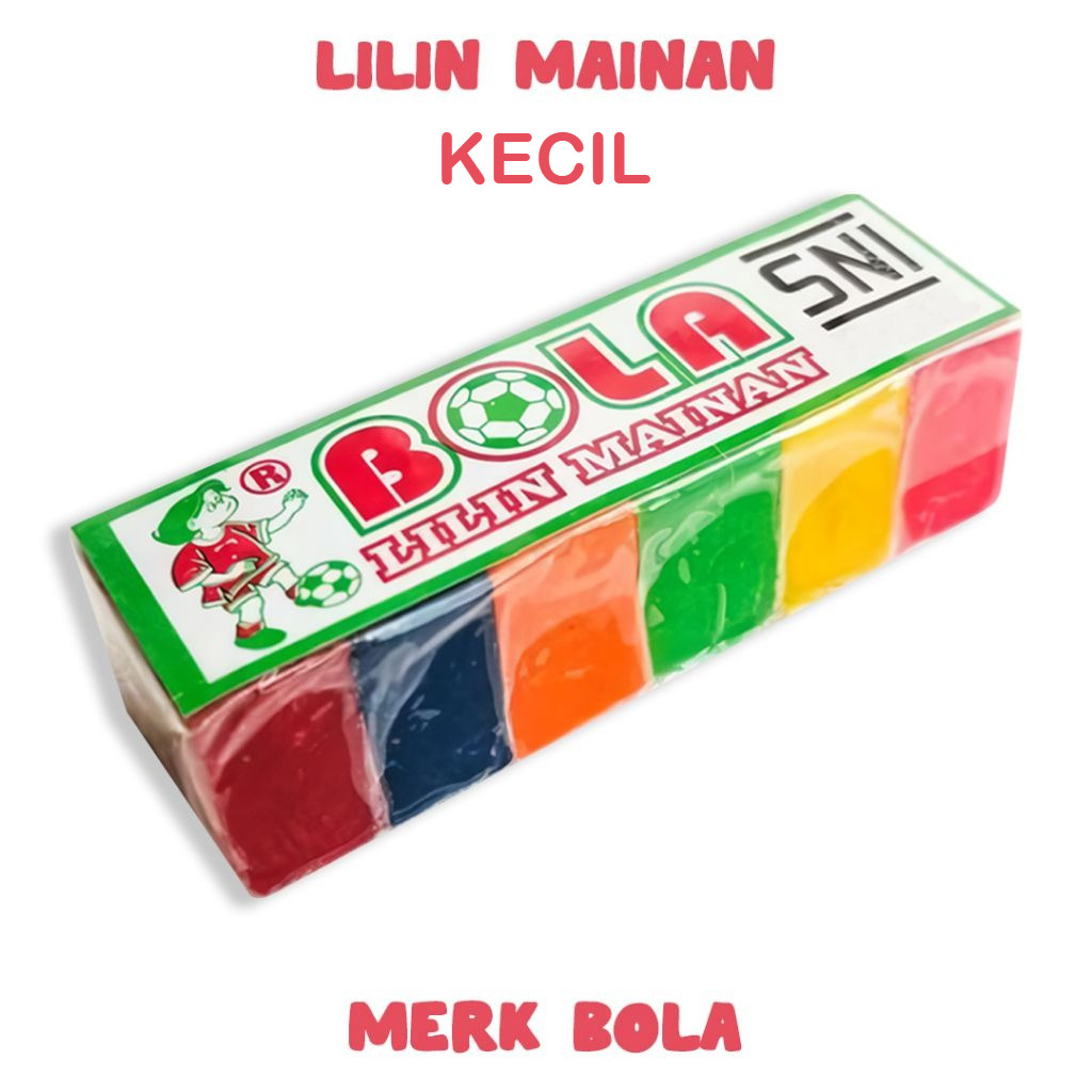 Plastisin Malem Lilin Mainan Bola 6 Warna Kecil - Mainan Plastisin Lilin Mainan Malam Malem Clay