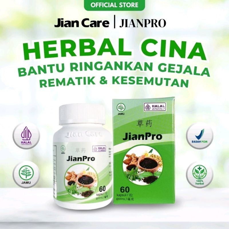 Jian Care Jianpro - Obat Herbal Untuk Rematik Asam Urat Nyeri Sendi Encok dan Pegal Linu