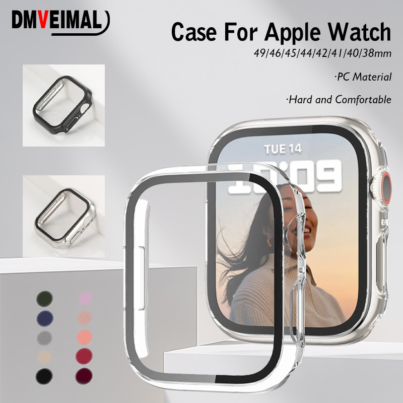 2 In 1 Hard PC Case for IWatch Apple Watch Case Series 11 10 9 8 7 6 5 4 SE 3 2 46 45 40 41 44 42 38