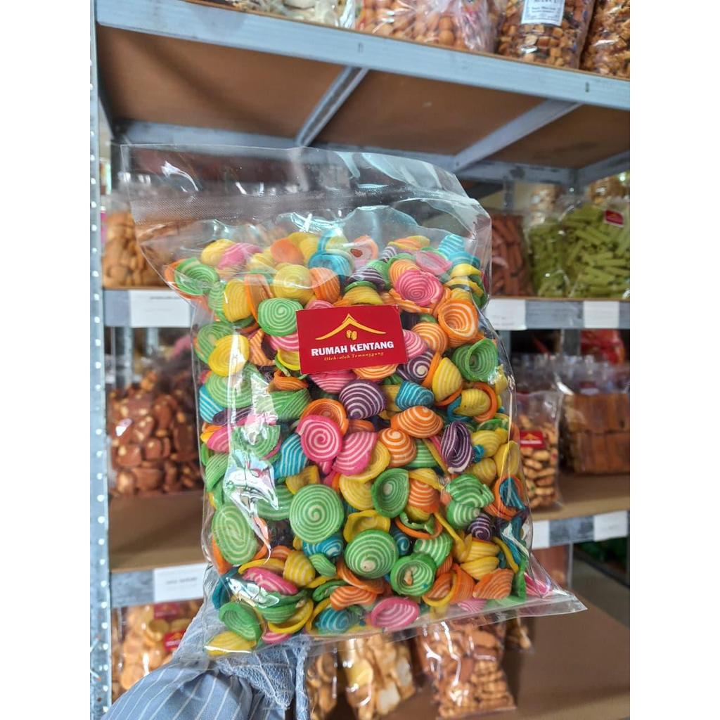 PROMO Snack Kuping gajah mini kuping gajah pelangi cemilan kuping gajah warna warni KUPING GAJAH MIN