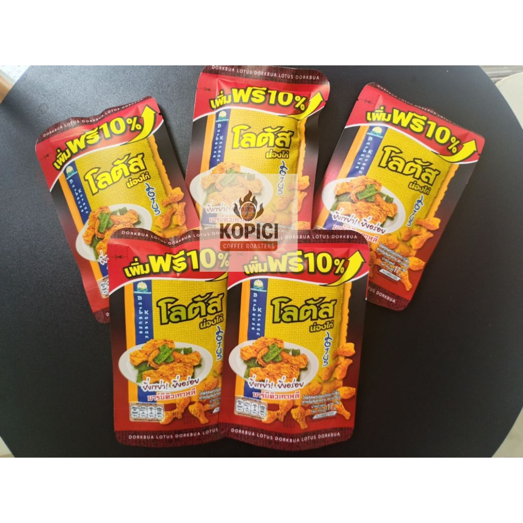 DorkBua Lotus Snack Stik Paha Ayam 17 gr Korean BBQ. Halal