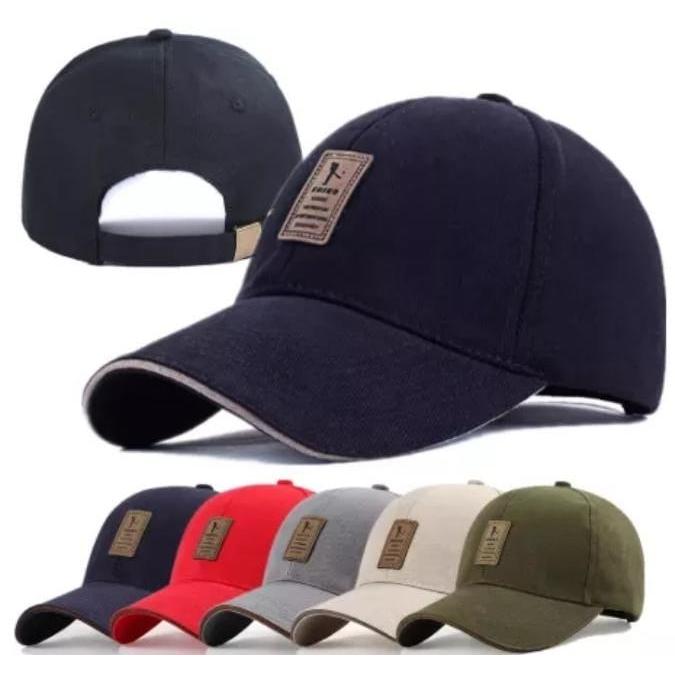 Baseball cap : EDIKO - Topi Baseball Topi Golf Topi Pria - hitam