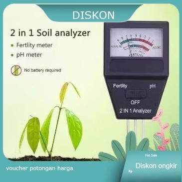 Temukan Soil 2in1 ph fertility meter kesuburan tanah npk test tester