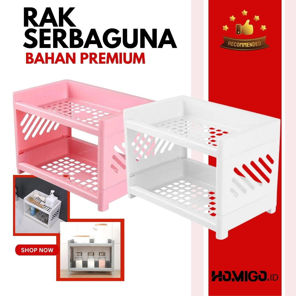 Rak Serbaguna Portable Murah / Meja Plastik Kosmetik Mini / Rak meja kecil multifungsi