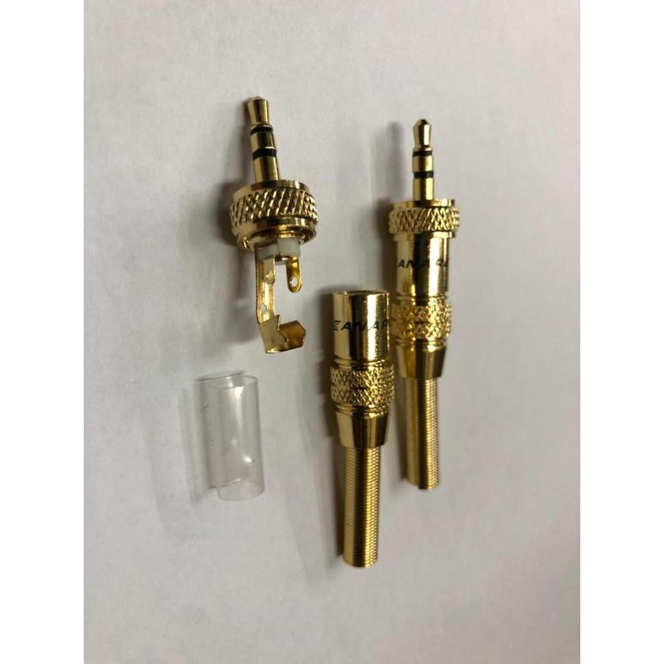 Jack Senheiser Mini Stereo 3.5 mm Drat Gold Plated - Black Body