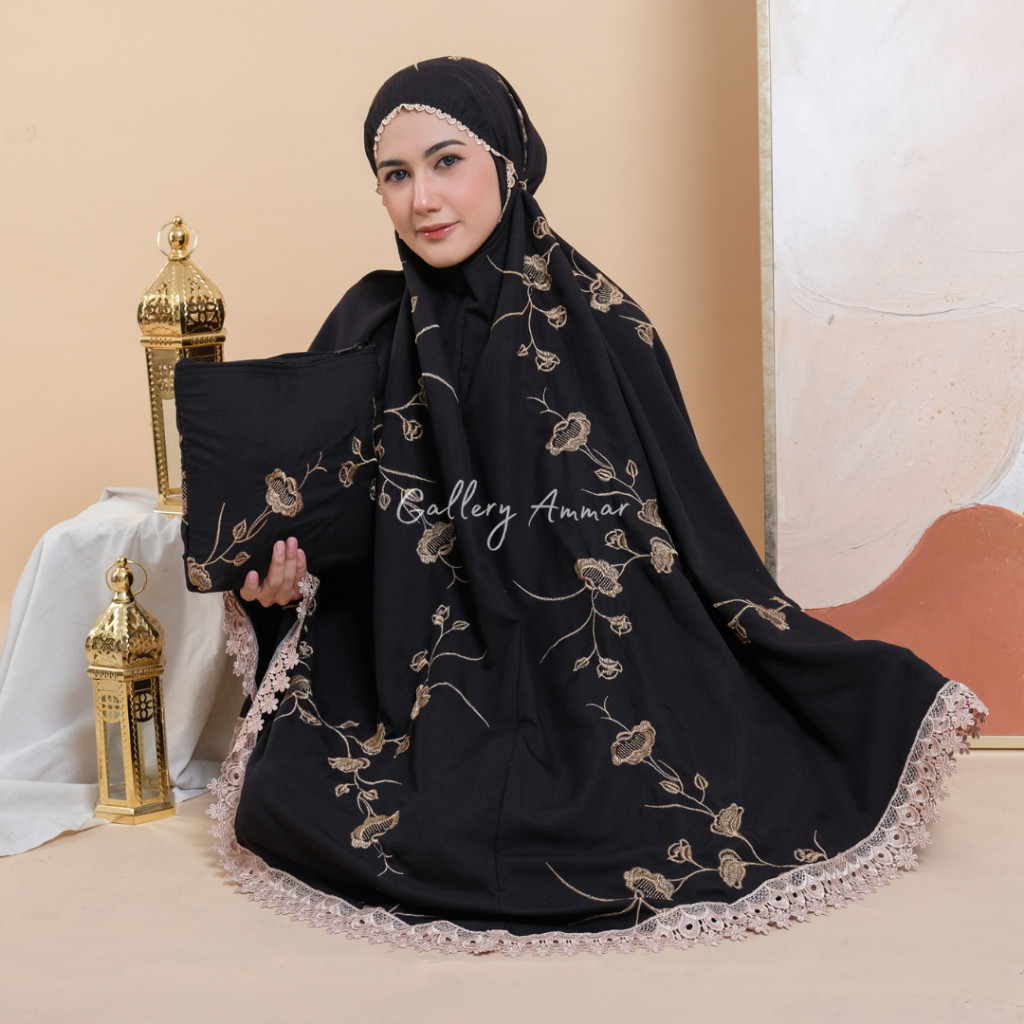 AMMAR - Mukena Dewasa Premium Bordir Mewah Akifa